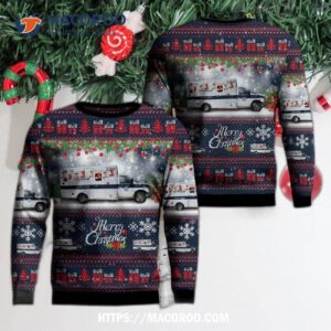 Gorham – New Hampshire Fire And Ems Ugly Christmas Sweater