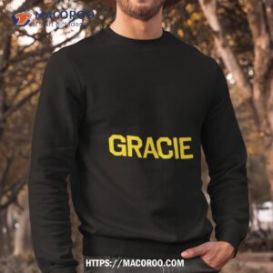 gracie abrams gracie black varsit shirt sweatshirt