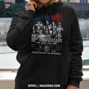 grateful dead 58th anniversary 1965 2023 thank you for the memories signatures shirt hoodie 2