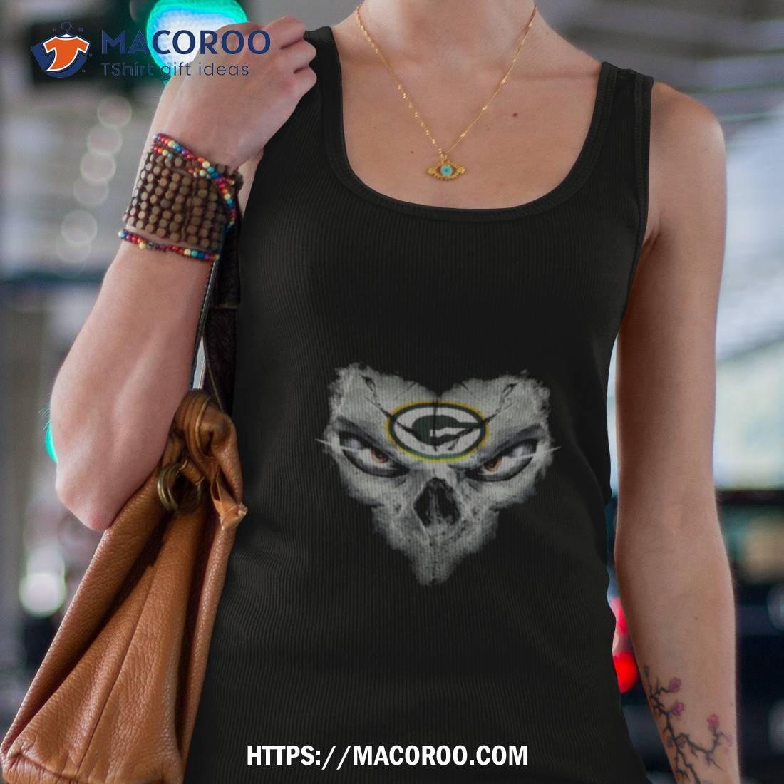Green Bay Packers Skulls Of Fantasy Shirt Green Bay Packers Skulls Of Fantasy Shirt