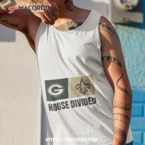 green bay packers vs new orleans saints house divided shirt tank top 1