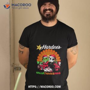 Grinch And Jack Skellington Hardee’s Hallothanksmas 2023 Shirt