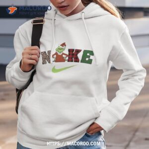 Grinch Christmas Snow Nike Logo Gift Wrap Shirt