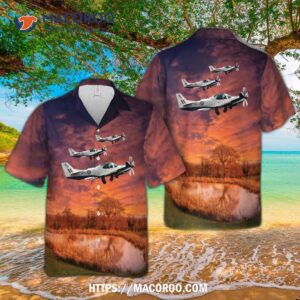 Grob G120 Prefect Raf Trainer Zm322 Hawaiian Shirt