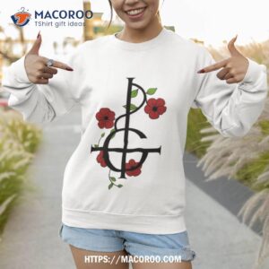 grucifix with flowers shirt sweatshirt