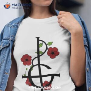 grucifix with flowers shirt tshirt