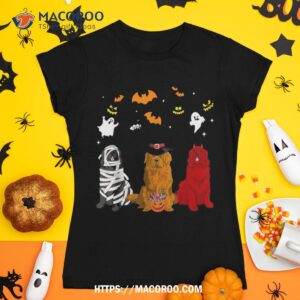 halloween newfoundland dogs lovers mummy witch demon shirt tshirt 1