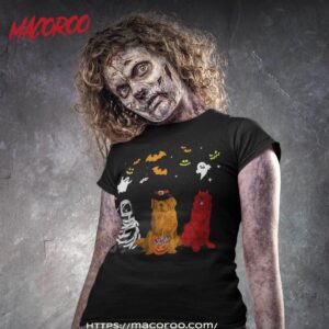 halloween newfoundland dogs lovers mummy witch demon shirt tshirt