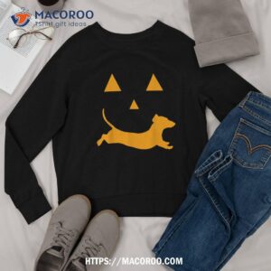 halloween pumpkin dachshund jack o lantern shirt sweatshirt