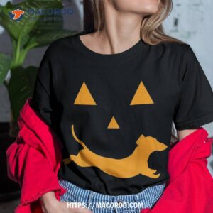 halloween pumpkin dachshund jack o lantern shirt tshirt