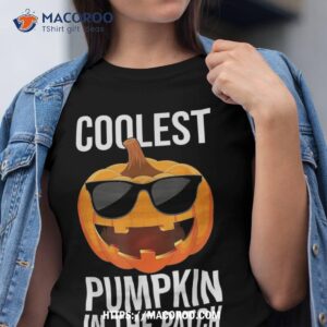 Halloween Pumpkin Face Patch Costume Fun Kids Boys Shirt