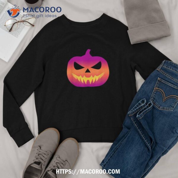 Halloween Pumpkin Pink Jack O Lantern Spooky Costume Kids Shirt