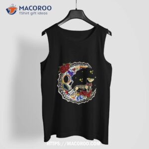 halloween sugar skull dachshund and moon lover shirt tank top