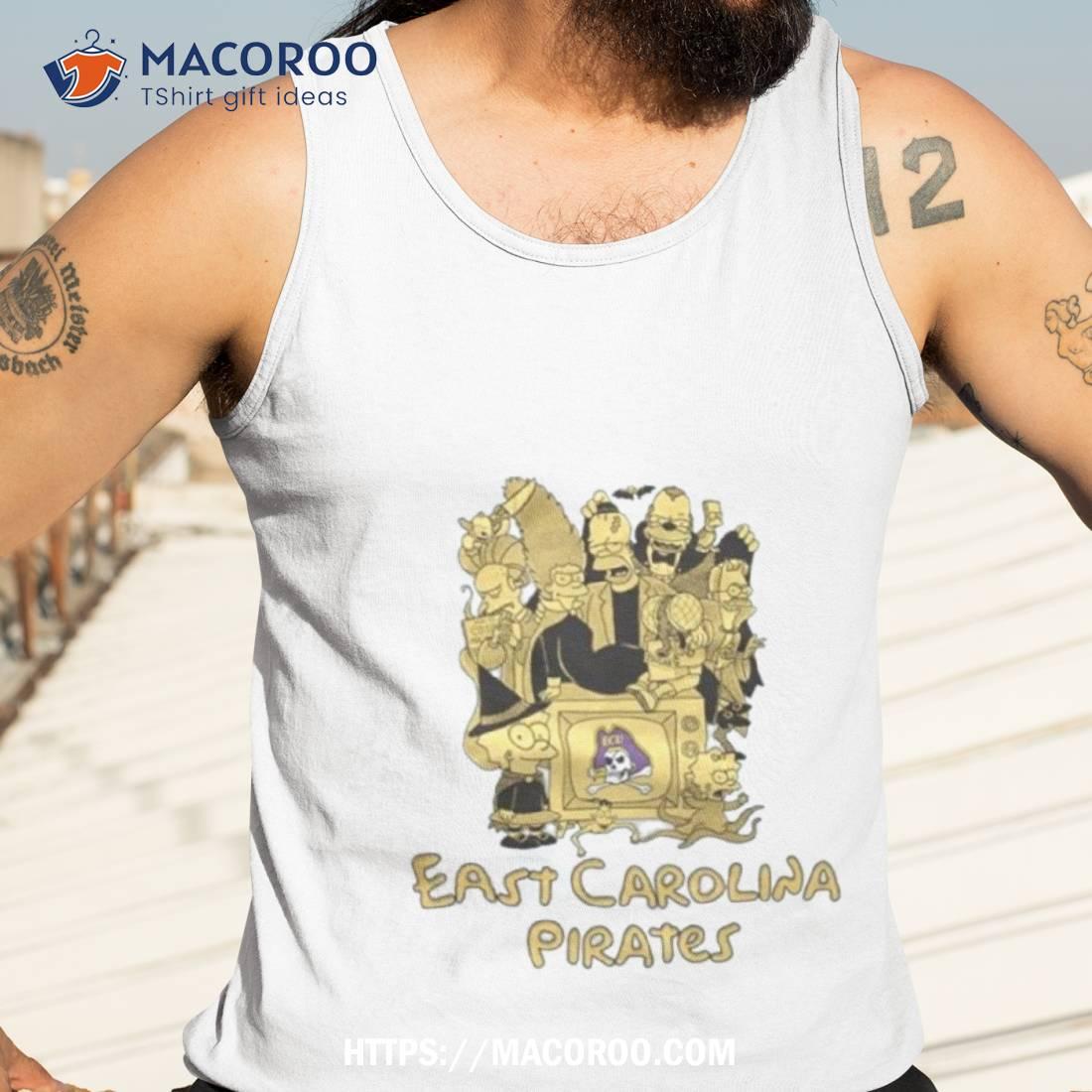 Halloween The Simpsons Family East Carolina Pirates Shirt