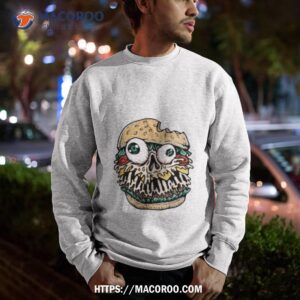 Hamburger Monster Halloween Shirt 2 hamburger monster halloween shirt sweatshirt
