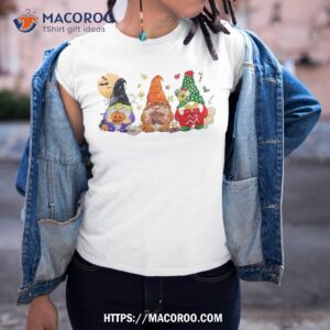 Happy Hallothanksmas Gnomes Halloween Thanksgiving Christmas Shirt