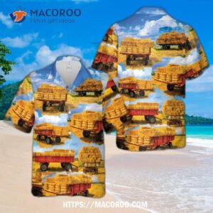 Hay Wagon Hawaiian Shirt