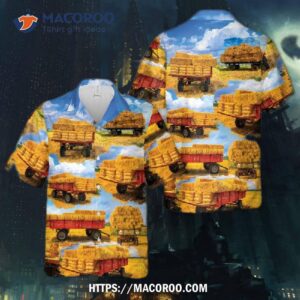 Hay Wagon Hawaiian Shirt