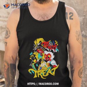 Hazbin Hotel Moxxie + Millie Trick Or Treat Shirt 3 hazbin hotel moxxie millie trick or treat shirt tank top