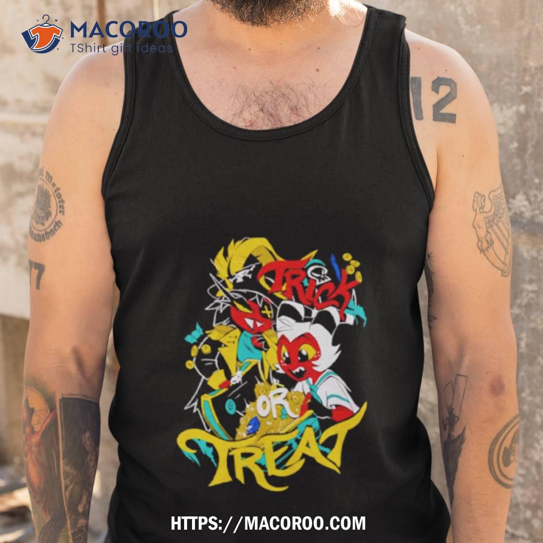 Hazbin Hotel Moxxie + Millie Trick Or Treat Shirt Hazbin Hotel Moxxie + Millie Trick Or Treat Shirt