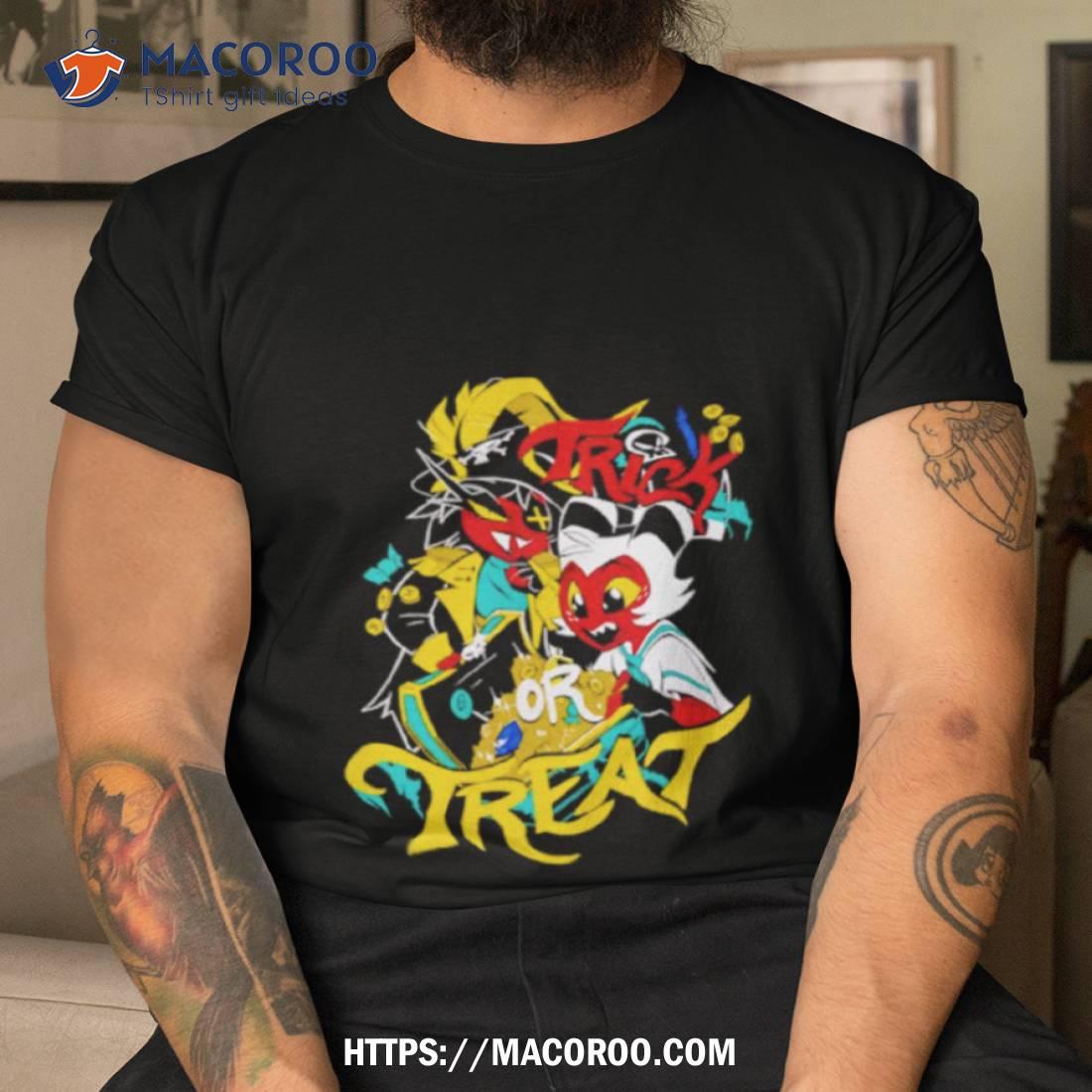 Hazbin Hotel Moxxie + Millie Trick Or Treat Shirt Hazbin Hotel Moxxie + Millie Trick Or Treat Shirt
