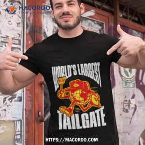 he worlds largest tailgate logo shirt tshirt 1