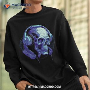 headphone skull dj halloween creepy shirt sweatshirt