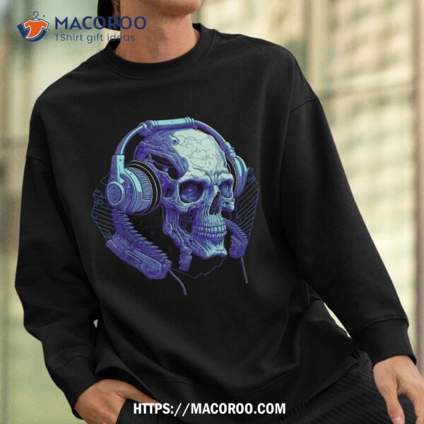 Headphone Skull | Dj Halloween Creepy Shirt