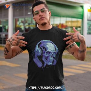 headphone skull dj halloween creepy shirt tshirt