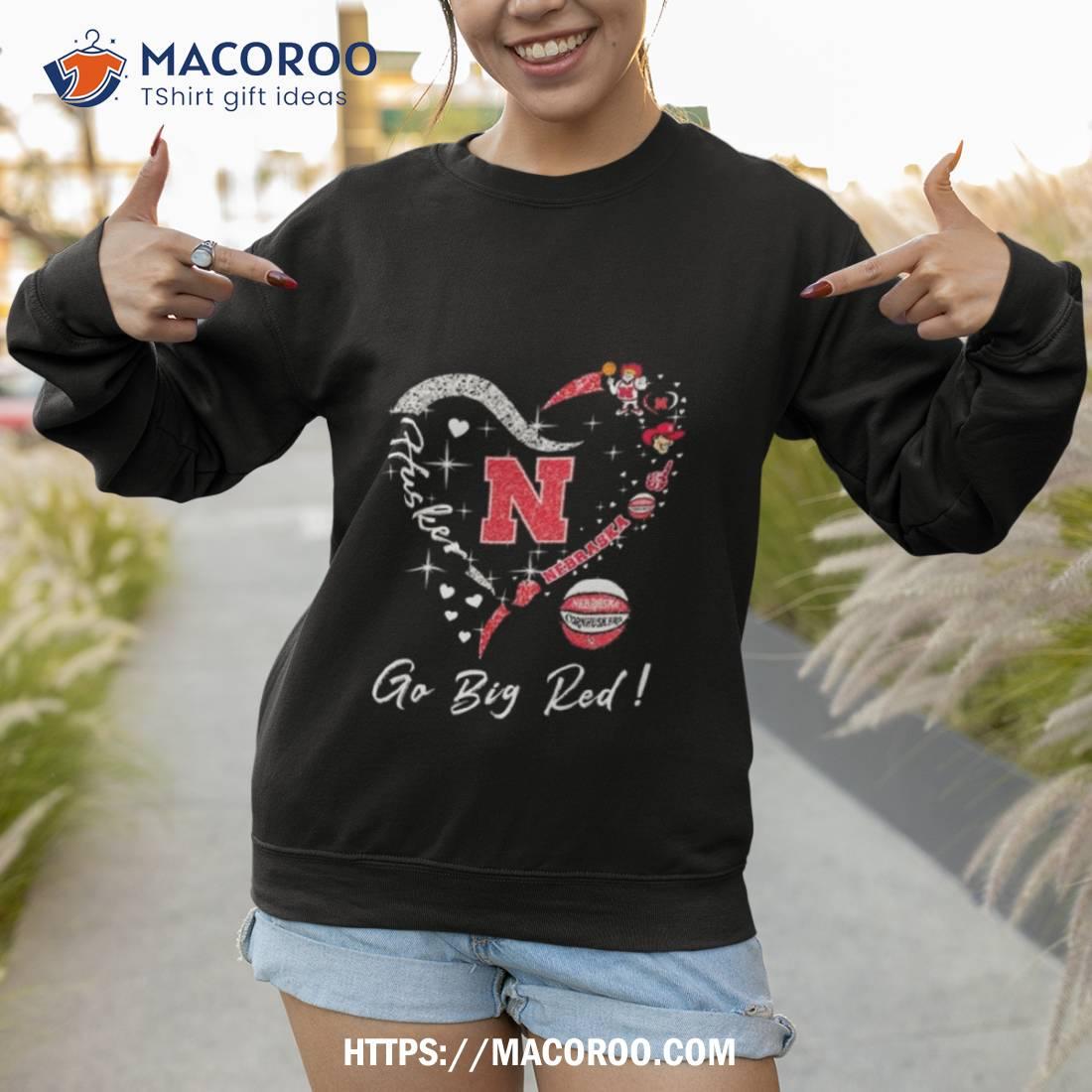 Heart Diamonds Nebraska Huskers Go Big Red T Shirt Heart Diamonds Nebraska Huskers Go Big Red T Shirt