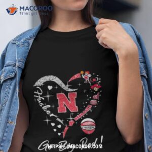 Heart Diamonds Nebraska Huskers Go Big Red T Shirt