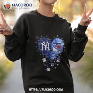 heart new york yankees and new york rangers shirt sweatshirt 2
