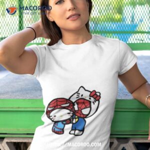 hello kitty spiderman shirt tshirt 1