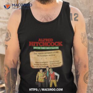 hitchcock the three investigators shirt tank top