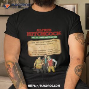 hitchcock the three investigators shirt tshirt