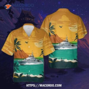 Hmnzs Hawea (2007) Royal New Zealand Navy Hawaiian Shirt