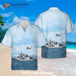 Hmnzs Te Kaha Royal New Zealand Navy Hawaiian Shirt