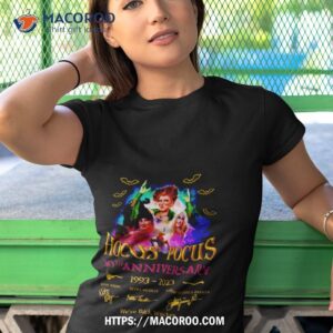 hocus pocus 30th anniversary we re back witches signatures shirt tshirt 1