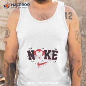 horror movie character pennywise halloween nike logo 2023 shirt tank top