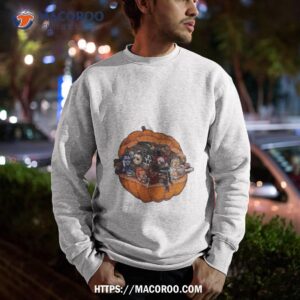 Horror Movies Characters In Pumpkin Halloween 2023 Shirt 2 horror movies characters in pumpkin halloween 2023 shirt sweatshirt