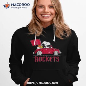 Houston Rockets Basketball Snoopy Dog Driving Car Shirt 2 houston rockets basketball snoopy dog driving car shirt hoodie 1