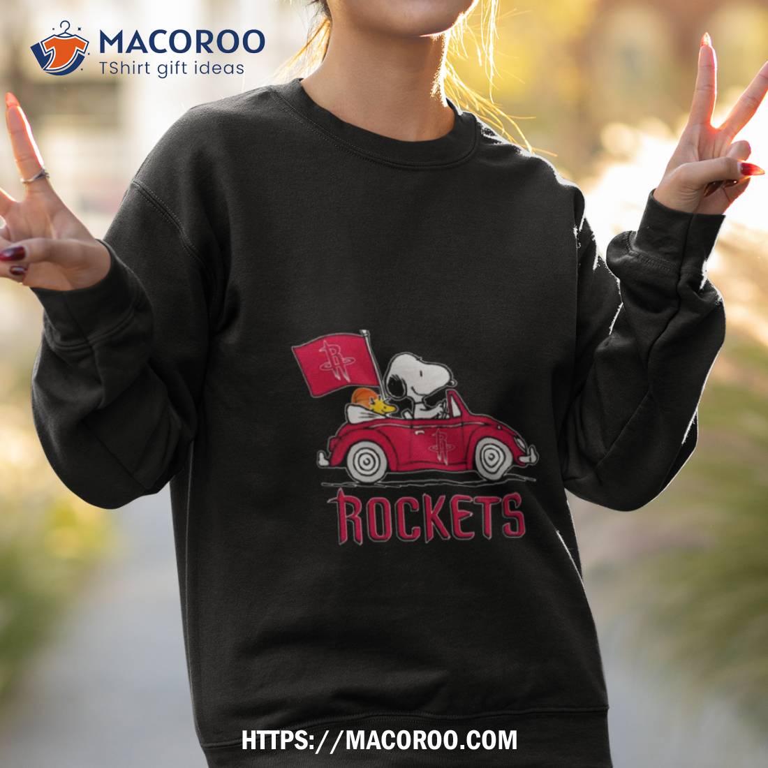 Houston Rockets Basketball Snoopy Dog Driving Car Shirt Houston Rockets Basketball Snoopy Dog Driving Car Shirt