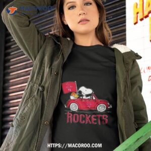 houston rockets basketball snoopy dog driving car shirt tshirt 2