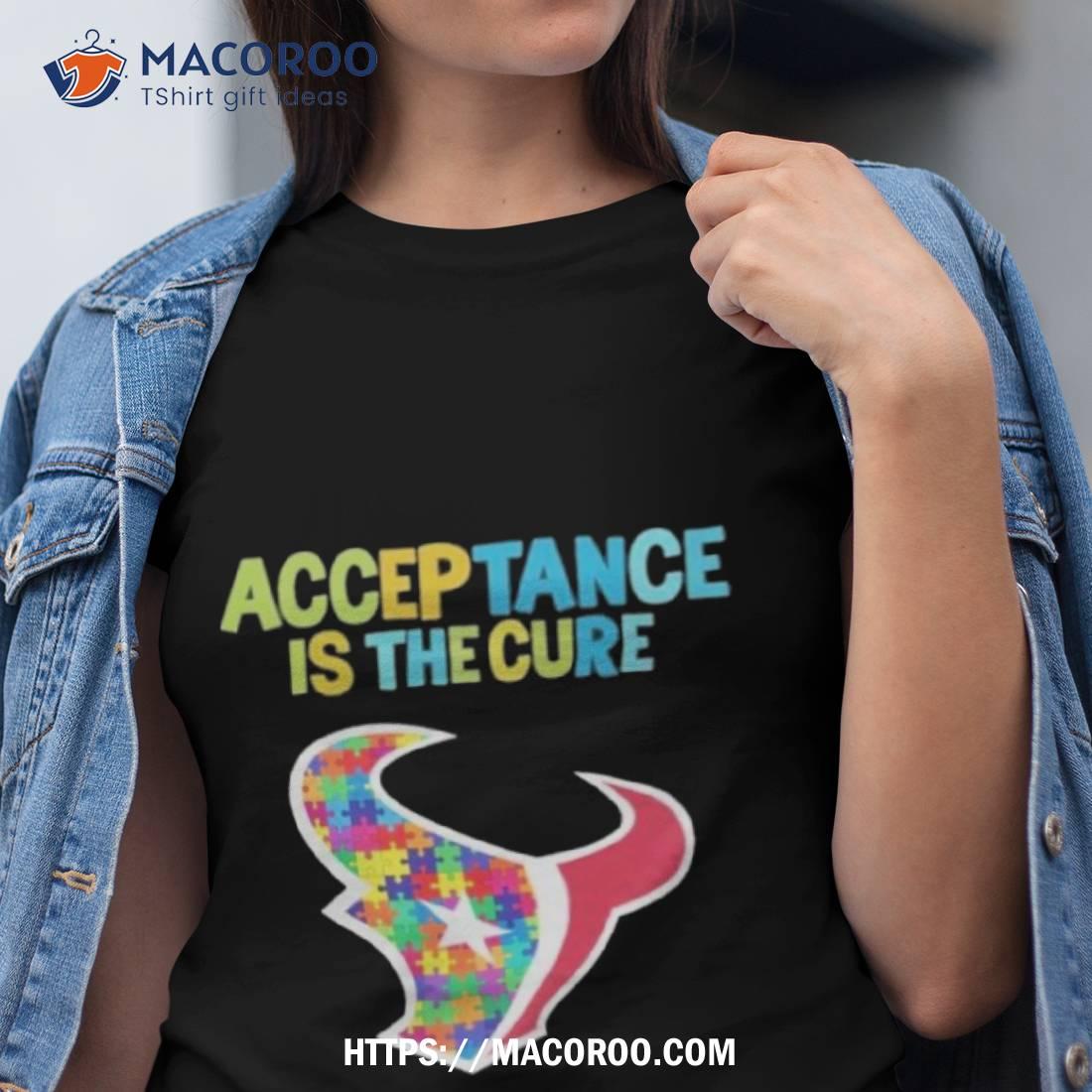 Houston Texans Acceptance Is The Cure Autism T Shirt - Limotees