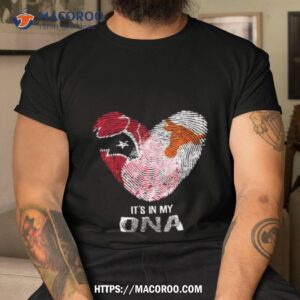 houston texans and texas longhorns heart it s in my dna 2023 shirt tshirt