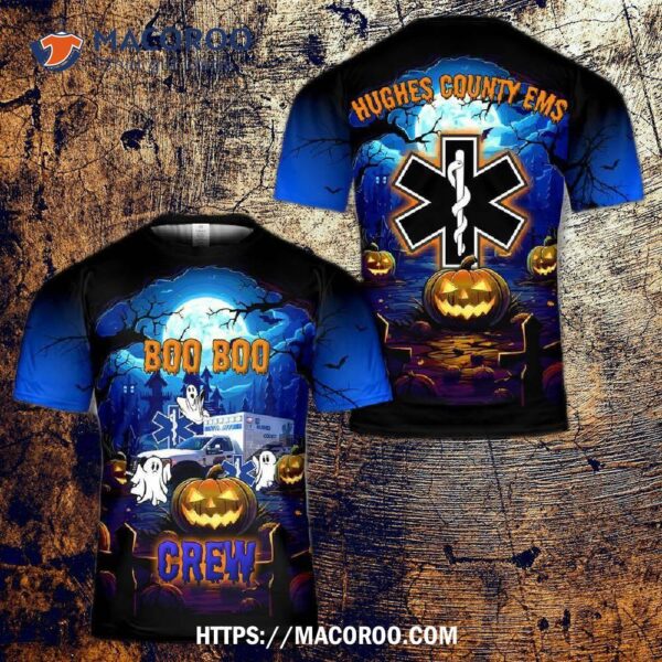 Hughes County Emergency Medical Service Halloween 3D T-Shirt