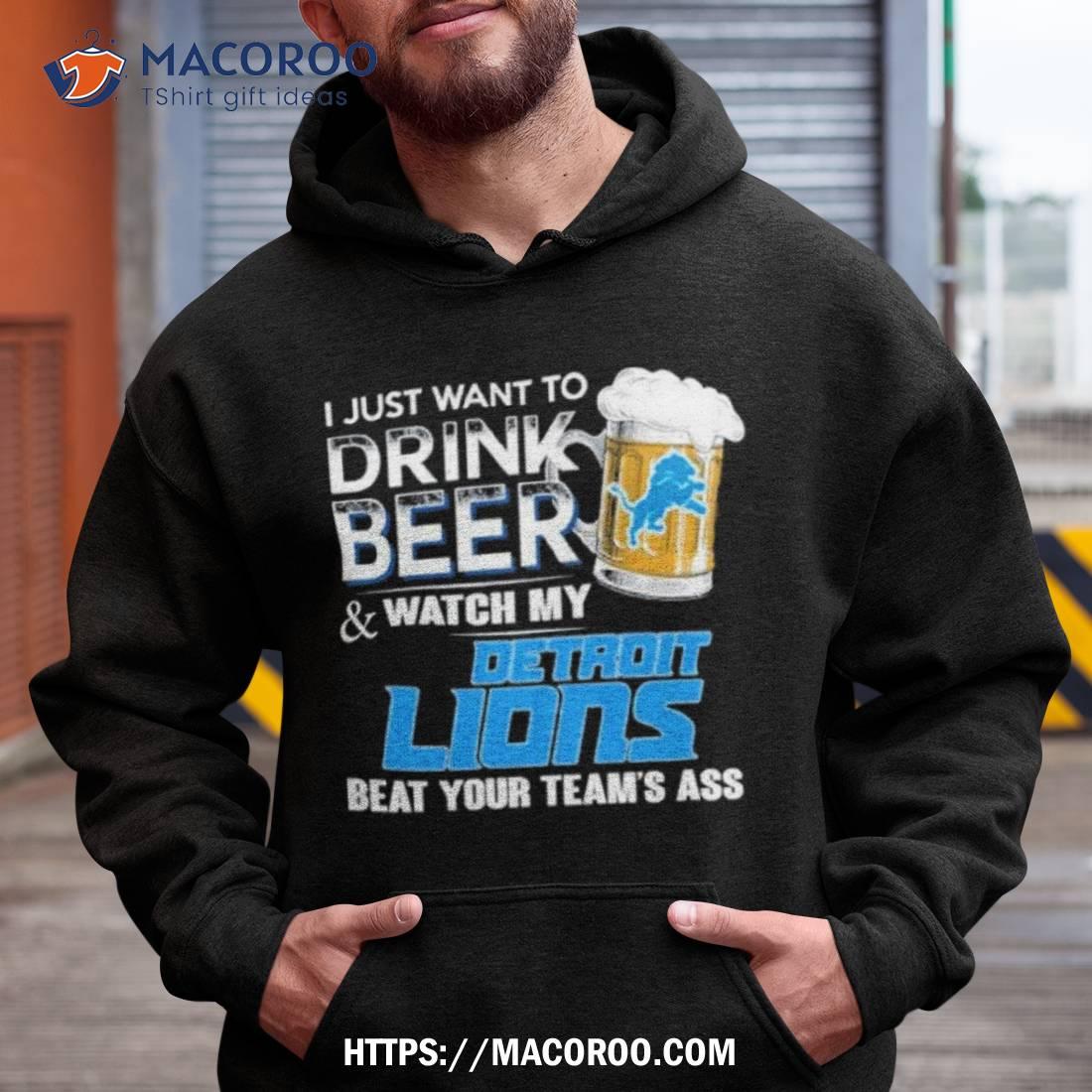 Detroit Lions This Team Makes Me Drink Shirt t-shirt by To-Tee