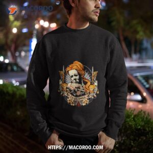 i love halloween a mashup of belle and michael myers shirt sweatshirt