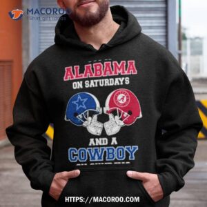 i m a alabama on saturdays and a cowboys on sundays helmet 2023 t shirt hoodie