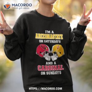 i m a arizona state on saturdays and a cardinals on sundays helmet 2023 t shirt sweatshirt 2